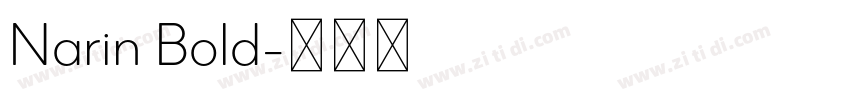 Narin Bold字体转换
